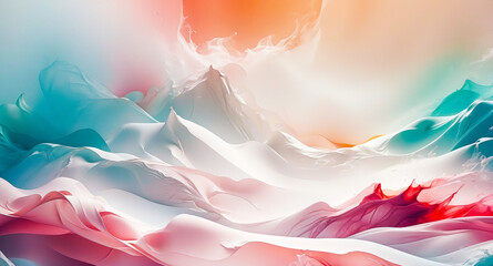 Wall Mural - Abstract Liquid Art Background