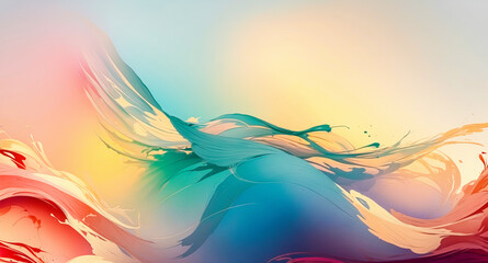 Wall Mural - Abstract Colorful Swirls