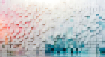 Wall Mural - Abstract Colorful Cube Wall