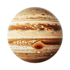 jupiter planet (png cutout) isolated on a transparent background