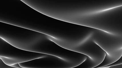 Wall Mural - explore abstract black and white flowing curves in this elegant, modern, and artistic design. design