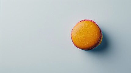 Sticker - Colorful macaroon with empty space above on plain backdrop