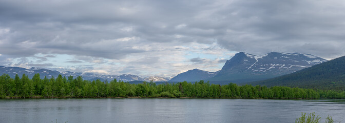 Wall Mural - View from Kvikkjokk, Lapland, Sweden