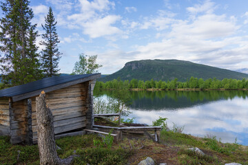 Wall Mural - View from Kvikkjokk, Lapland, Sweden