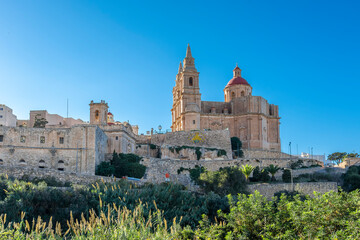 Wall Mural - The Parish Church of Mellieha view in Malta