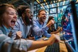 © Erich - Investors Celebrating Financial Success in Modern Office - Big money win in Bullrun
