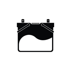 Canvas Print - Car battery icon