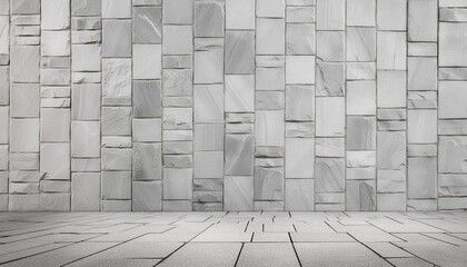 Wall Mural - white gray grey stone concrete texture wall wallpaper tiles background panorama banner