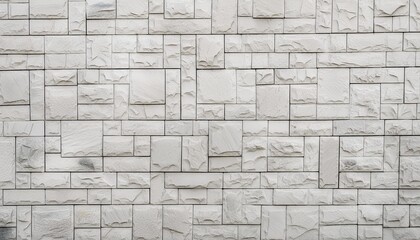 Wall Mural - white granite exterior wall tiles pattern with smooth surface texture and background seamless