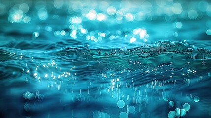 Canvas Print - Sparkling Aqua Water