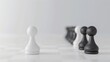 © Jaemie - Minimalist Chess Pawns Representing Leadership and Team Dynamics