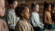 © svastix - A serene scene featuring children meditating in a thoughtful indoor environment. The room exudes peace and focus, contributing to mindfulness and connection.