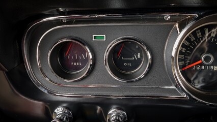 Poster - Gas gauge on a car