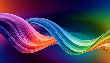 Wall Mural - witness the breathtaking beauty of fluidic motion as vibrant colors swirl in a harmonious gradient wave