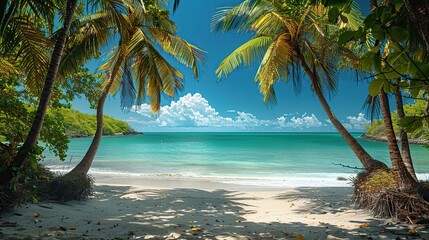 Wall Mural - Tropical Beach Paradise