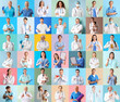 © Pixel-Shot - Collage of many doctors on color background