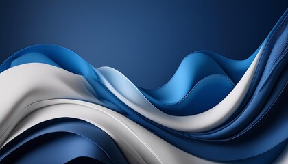 Wall Mural - abstract background design blue and white colorful fluid shape banner template