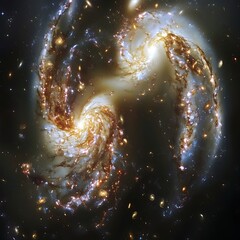 Wall Mural - capture intricate spiral arms of a distant galaxy using astrophotography techniques 169 image 4 capt