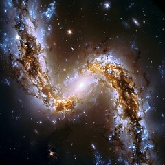 Wall Mural - capture intricate spiral arms of a distant galaxy using astrophotography techniques 169 image 1 capt