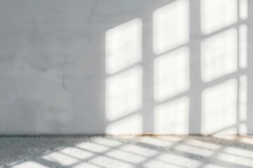 Wall Mural - A realistic window light shadow PNG overlay effect for your design projects.