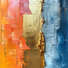 Poster - Abstract Art: A Play of Colors and Textures