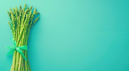 Sticker - bunch of fresh rosemary on wooden background