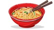 © GenZGraphics - Noodles quickly served in bowl