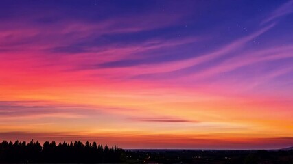 Wall Mural - colorful evening sky