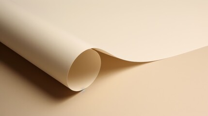 Wall Mural - Pristine light beige paper with fine smooth texture, well-lit in ambient light