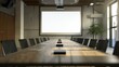 © The 2R Artificiality - Projection screen in conference room