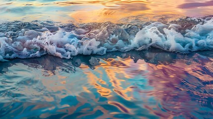 Canvas Print - crystal clear waters on the seashore