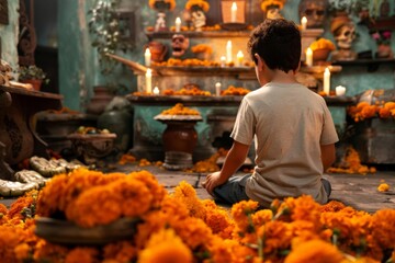 Dia De Los Muertos holiday preparations