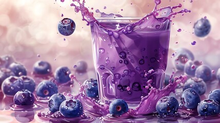 Blueberry Juice Splash.