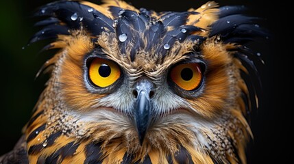 Sticker - great owl HD 8K wallpaper Stock Photographic Image  