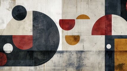 Vintage abstract geometric shapes background. Abstract geometric wallpaper