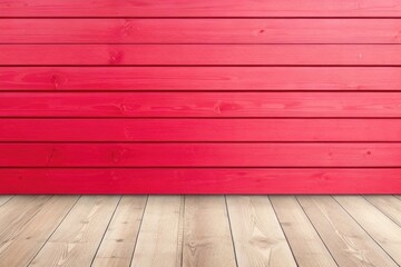 Wall Mural - Empty wooden table over wooden background