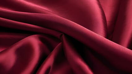 Sumptuous burgundy silk texture. Elegant and luxurious background perfectly. Beauty and romantic design concepts luxury love and rich fabric