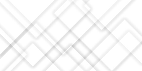 Grey abstract background Diamond shape white abstract background. Modern and technology concept background, Abstract geometric smooth square shape 3d architecture pattern design. white paper texture.