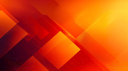 Wall Mural - Bright Orange Background with Geometric Shapes and Gradients for Advertising and Promotional Materials