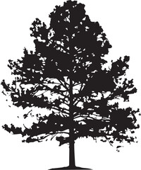 Wall Mural - Pine tree silhouettes