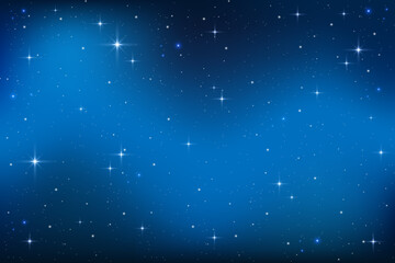 Wall Mural - night sky with stars. dark blue vector universe. shiny abstract cosmos. galaxy illustration with spa