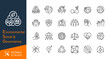 © peacefully7 - Environmental Social Governance thin line icons. Editable stroke. Pixel perfect.