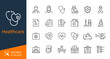 © Peacefully7 - Healthcare thin line icons. Editable stroke. Pixel perfect.