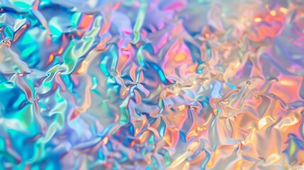 Poster - Iridescent background Holographic Abstract soft pastel colors backdrop Holographic Foil Backdrop Trendy creative gradient : Generative AI