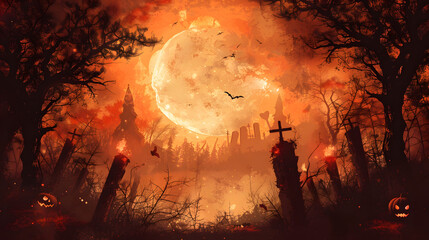 halloween horror background