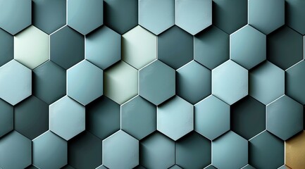 Sticker - background with hexagons