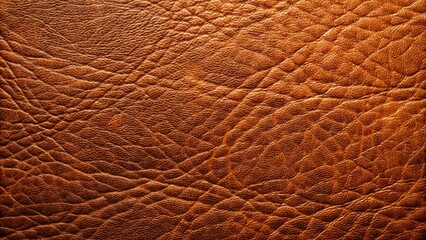 Wall Mural - Detailed close up of brown leather material, suitable for backgrounds or textures