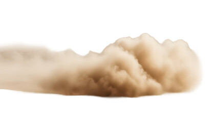 Sand of dust isolated on transparent background 