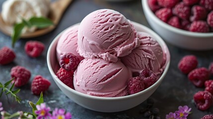 Sticker - Delicious Raspberry Ice Cream