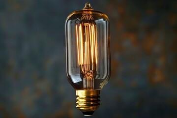 Wall Mural - Vintage Edison style light bulb for decorative lighting.